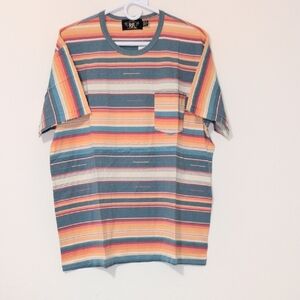 Ralph Lauren Double RL Colorful Striped Short Sleeve Tee